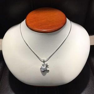 Sterling Silver Women's Necklace w/Baby Angel ❤️